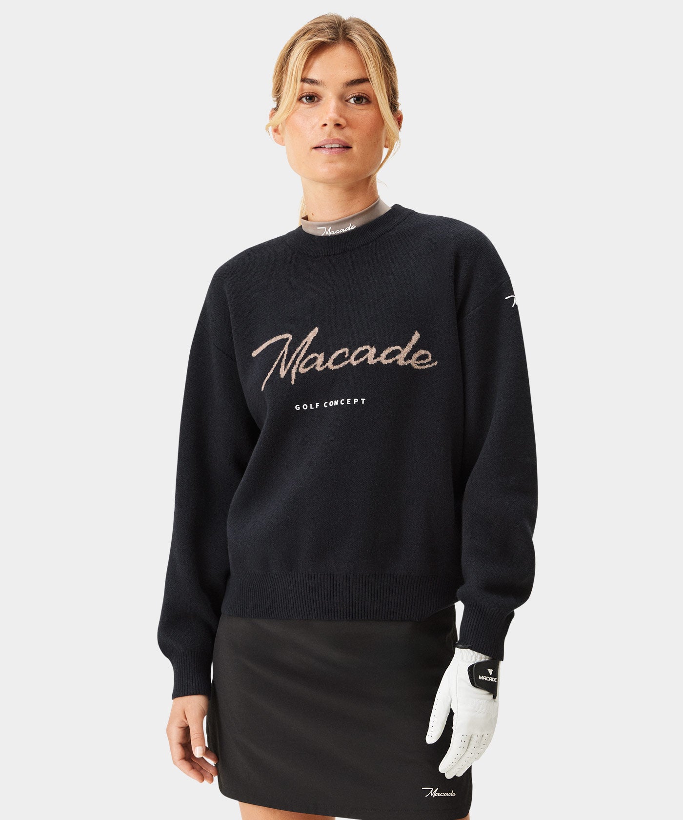 Gray Signature Knit Sweater