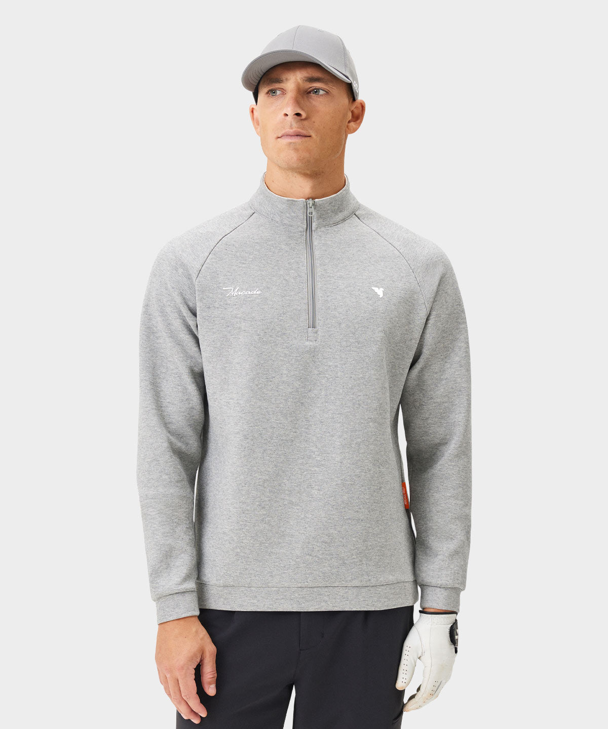 Men’s Grant Grey Performance Quarter Zip - Macade Golf