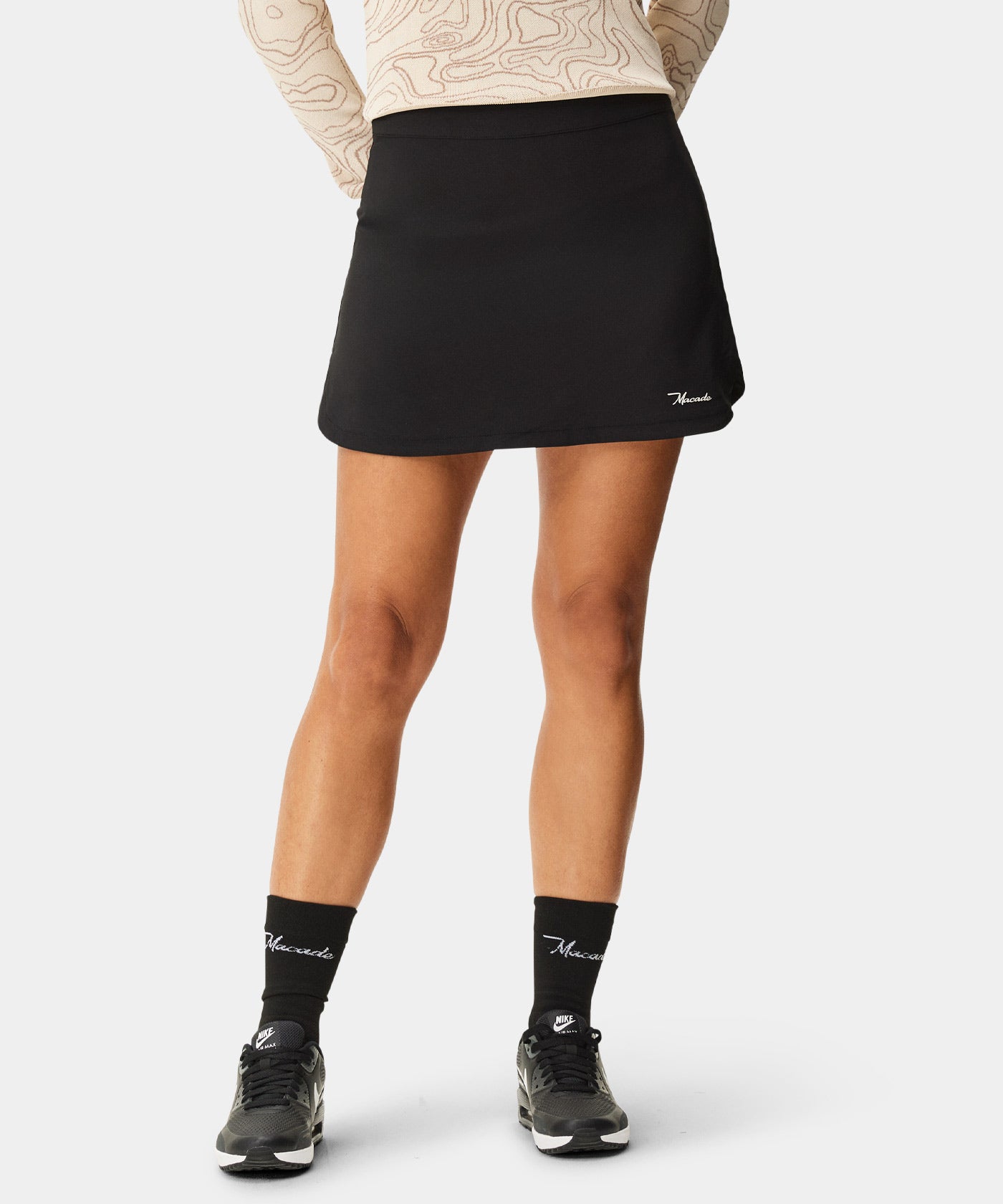 Kaya Black Flex Skort