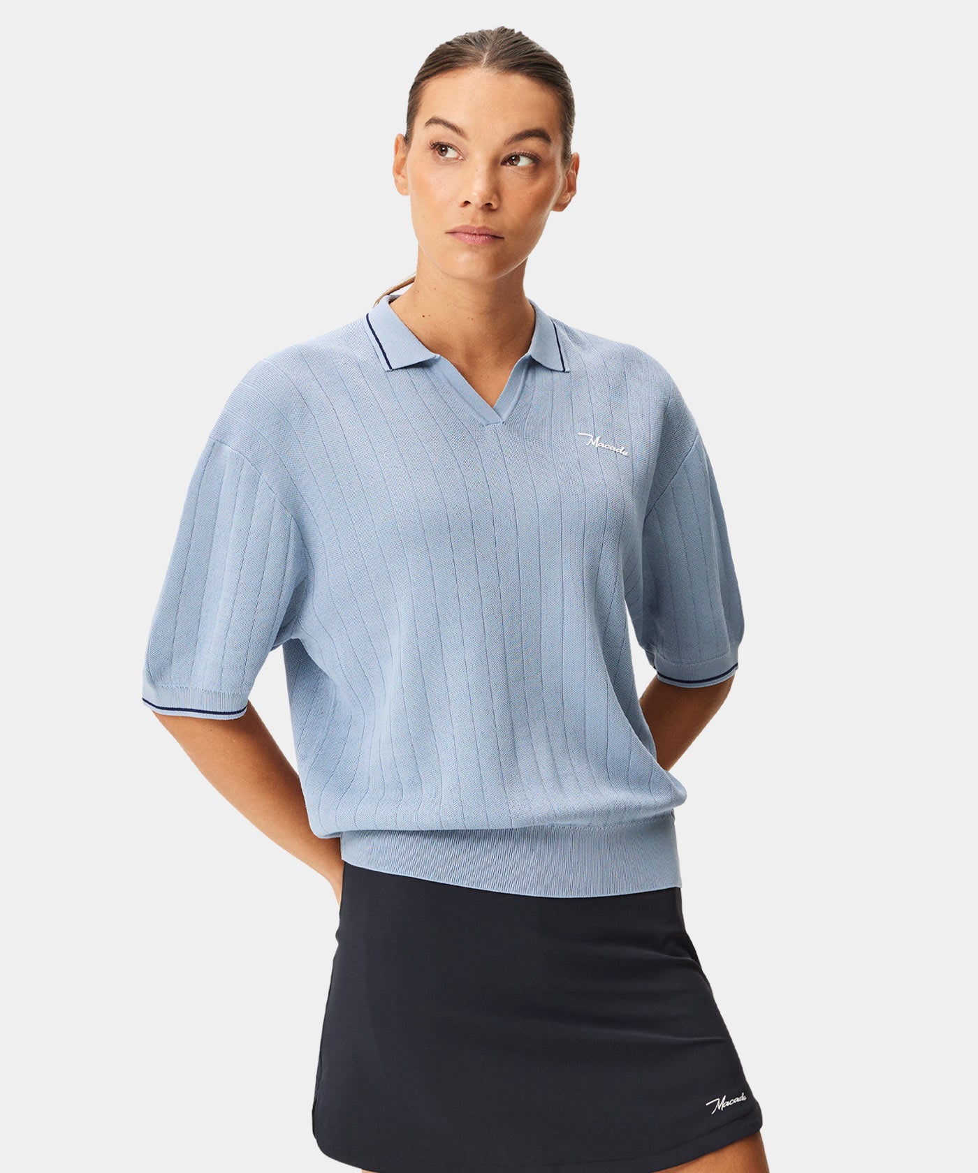 Light Blue Range Knit Shirt
