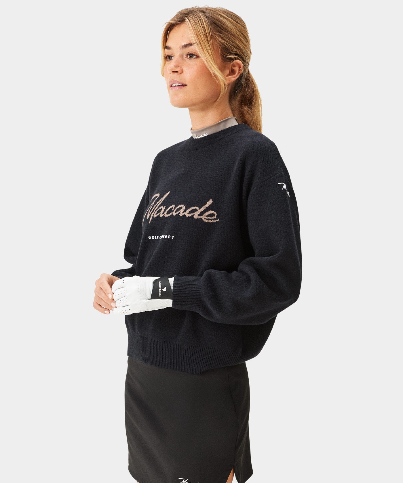 Gray Signature Knit Sweater