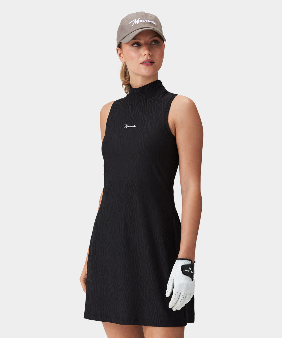 Nola Black Mock Neck Dress