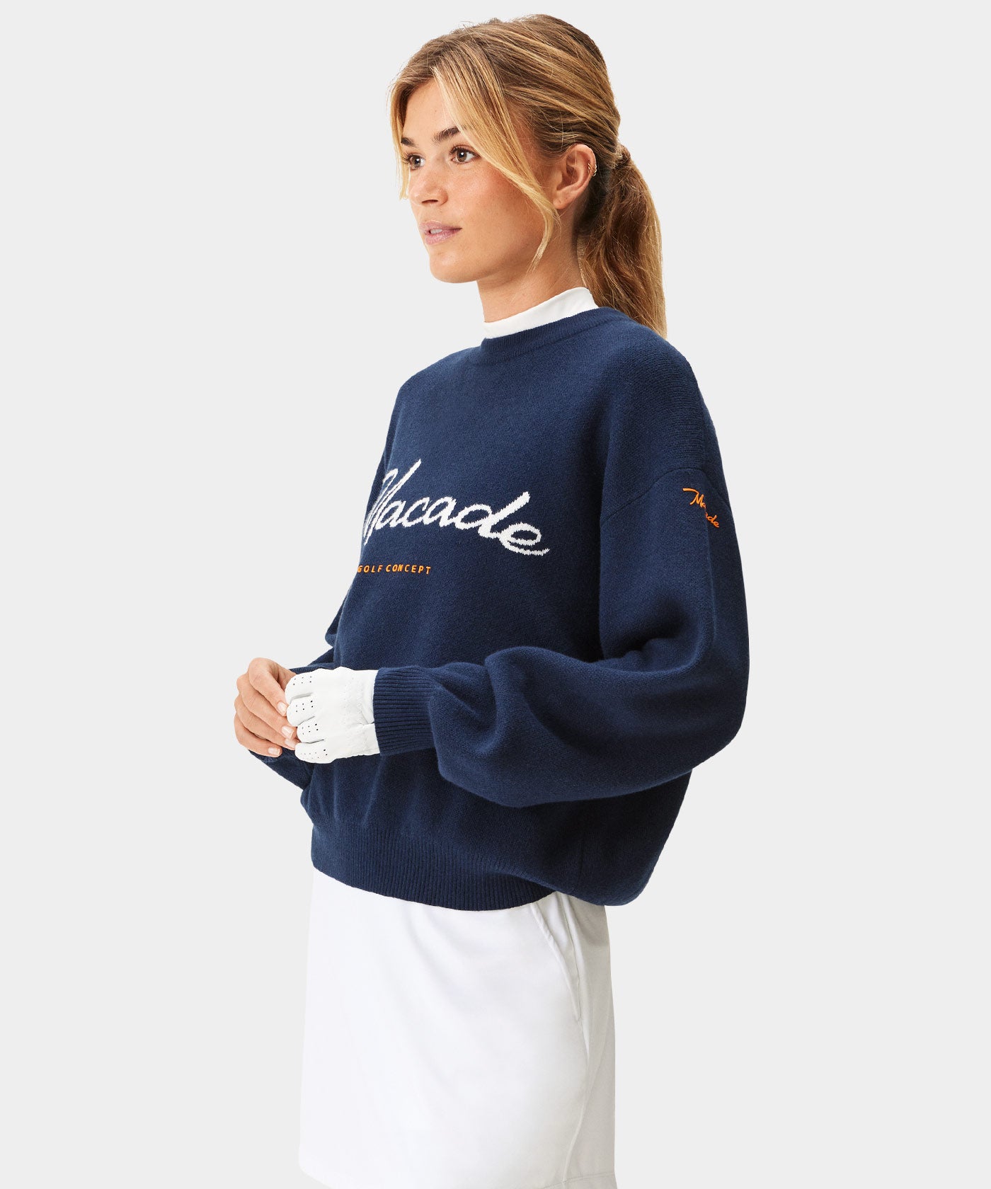 Blue Signature Knit Sweater