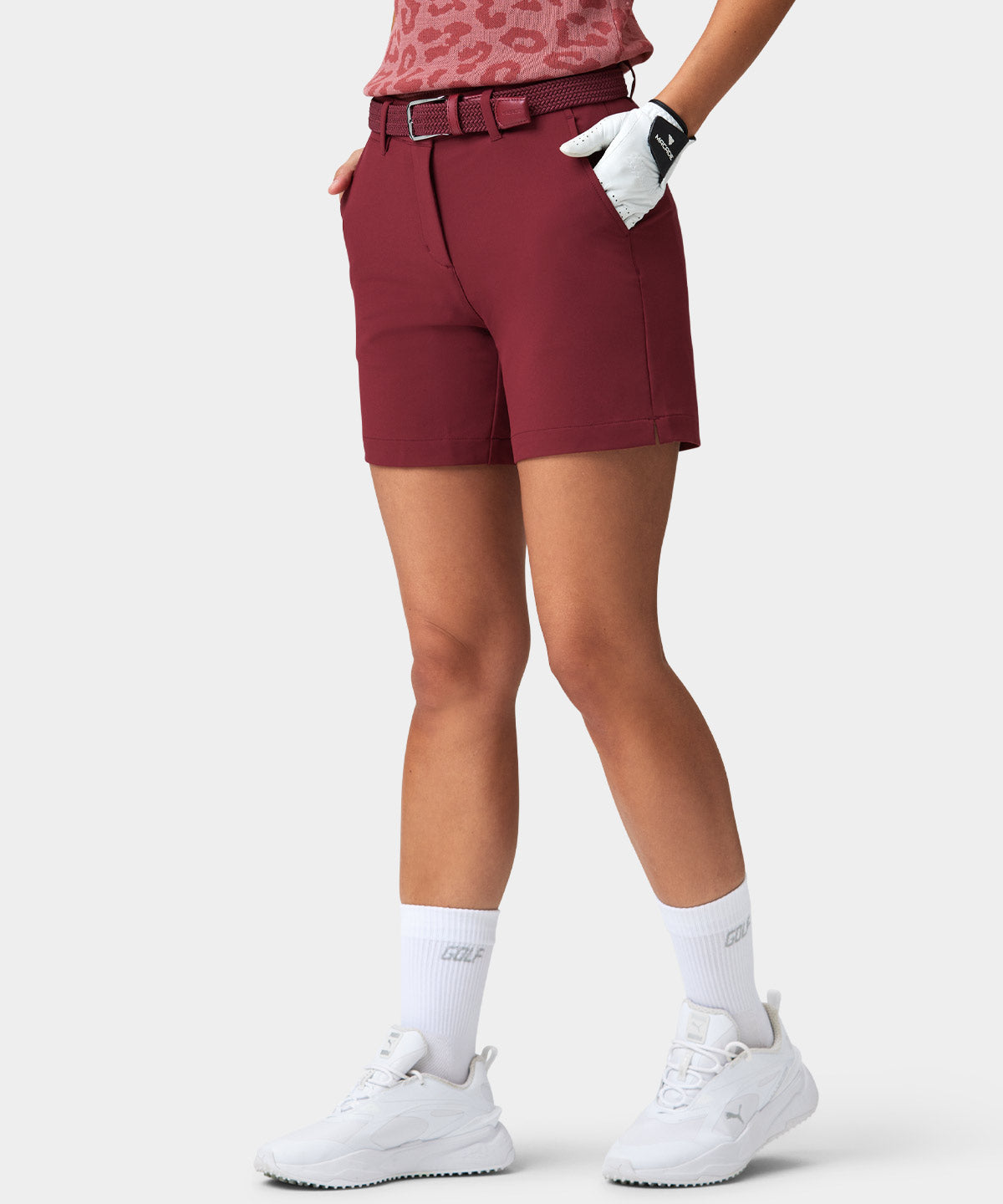 Wine Flex Shorts