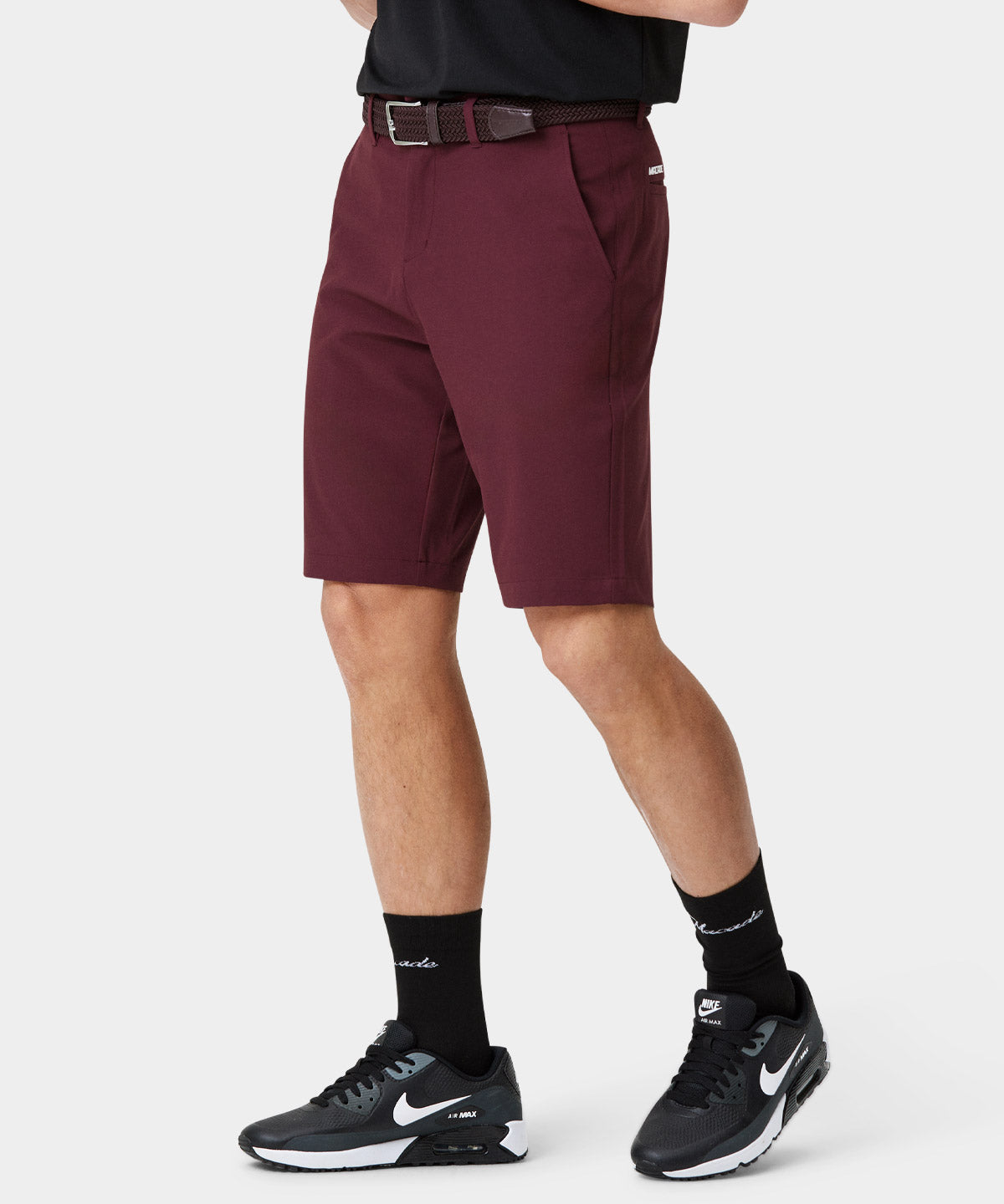 Wine Four-Way Stretch Shorts