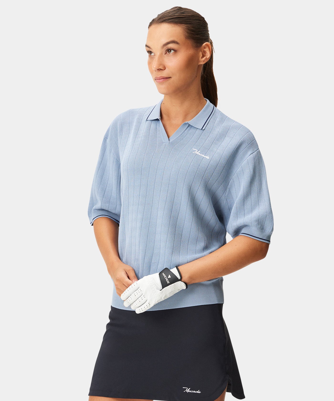 Light Blue Range Knit Shirt