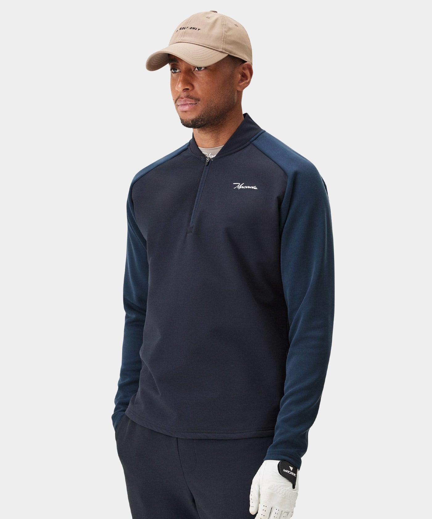Navy Hybrid Shield TX Quarter Zip