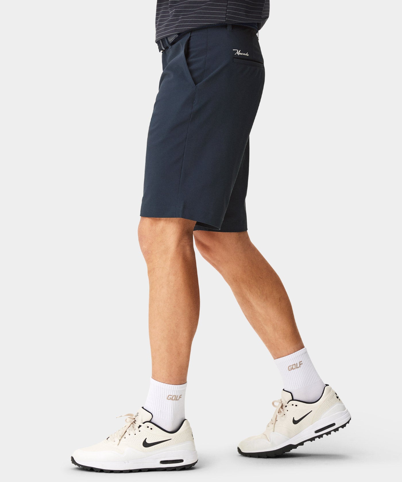 Navy Four-way Stretch Shorts