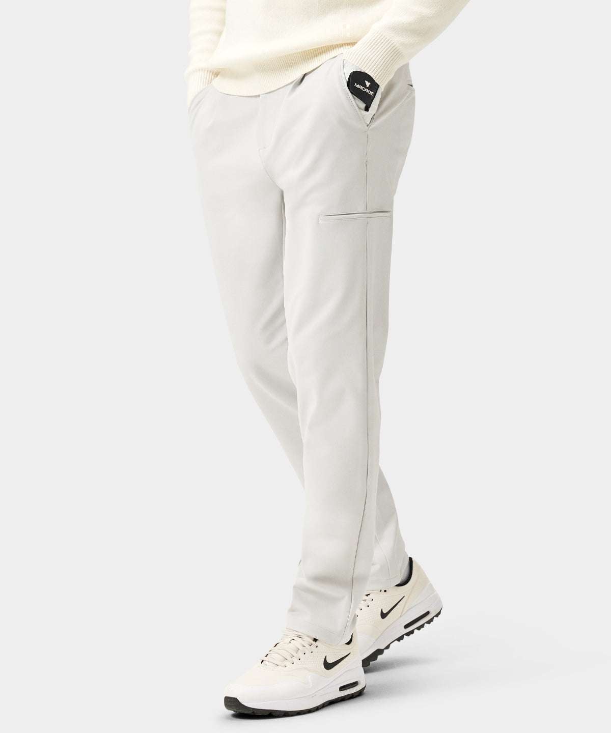 Shaw Off White Tech Trouser