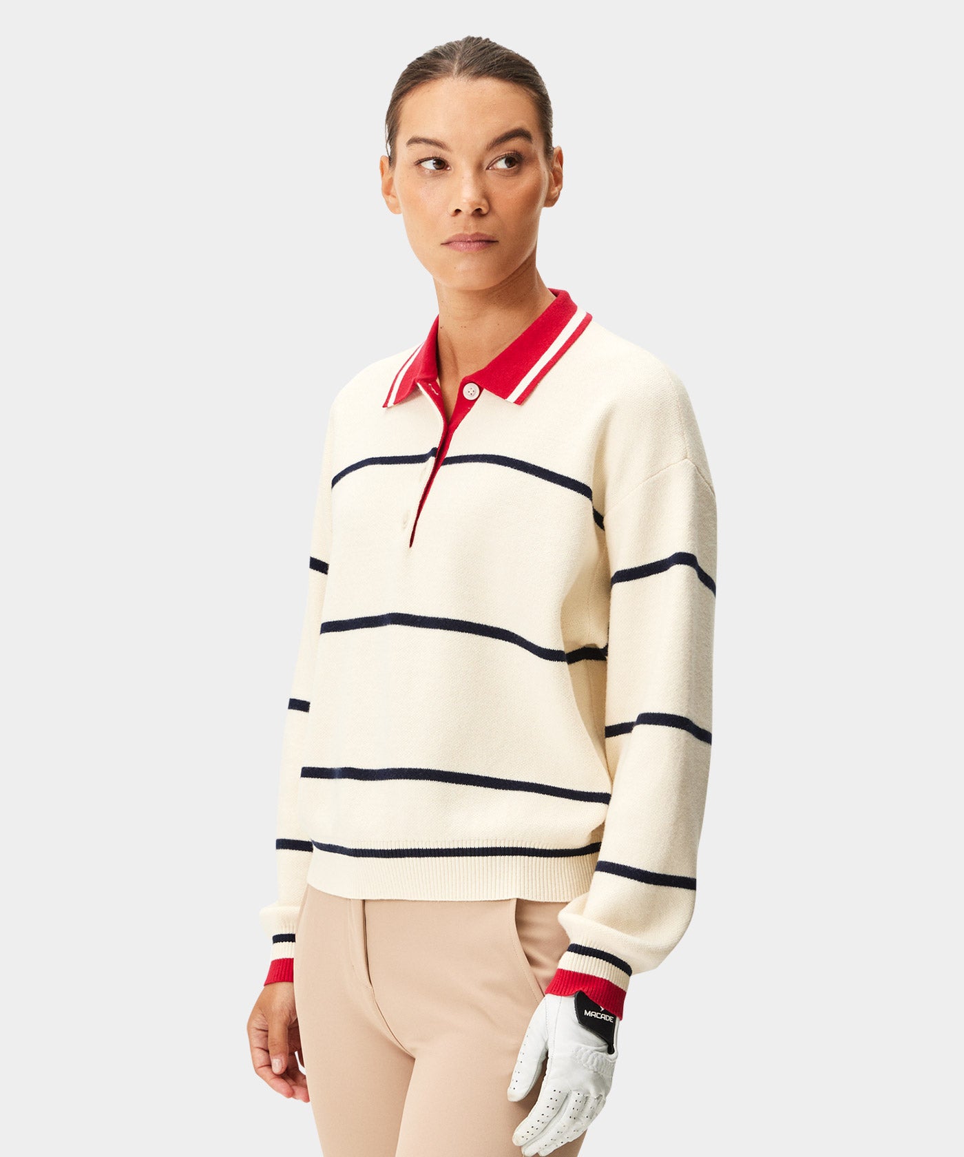Powder Club Knit Polo Sweater