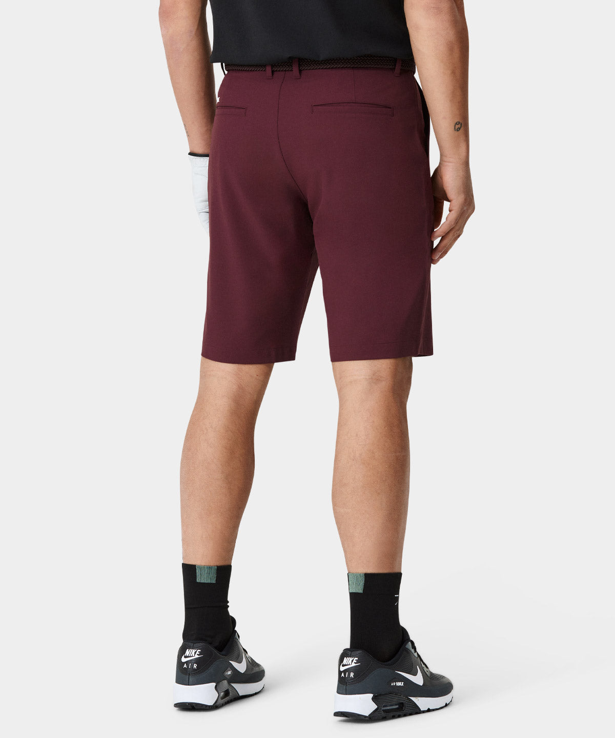 Wine Four-Way Stretch Shorts
