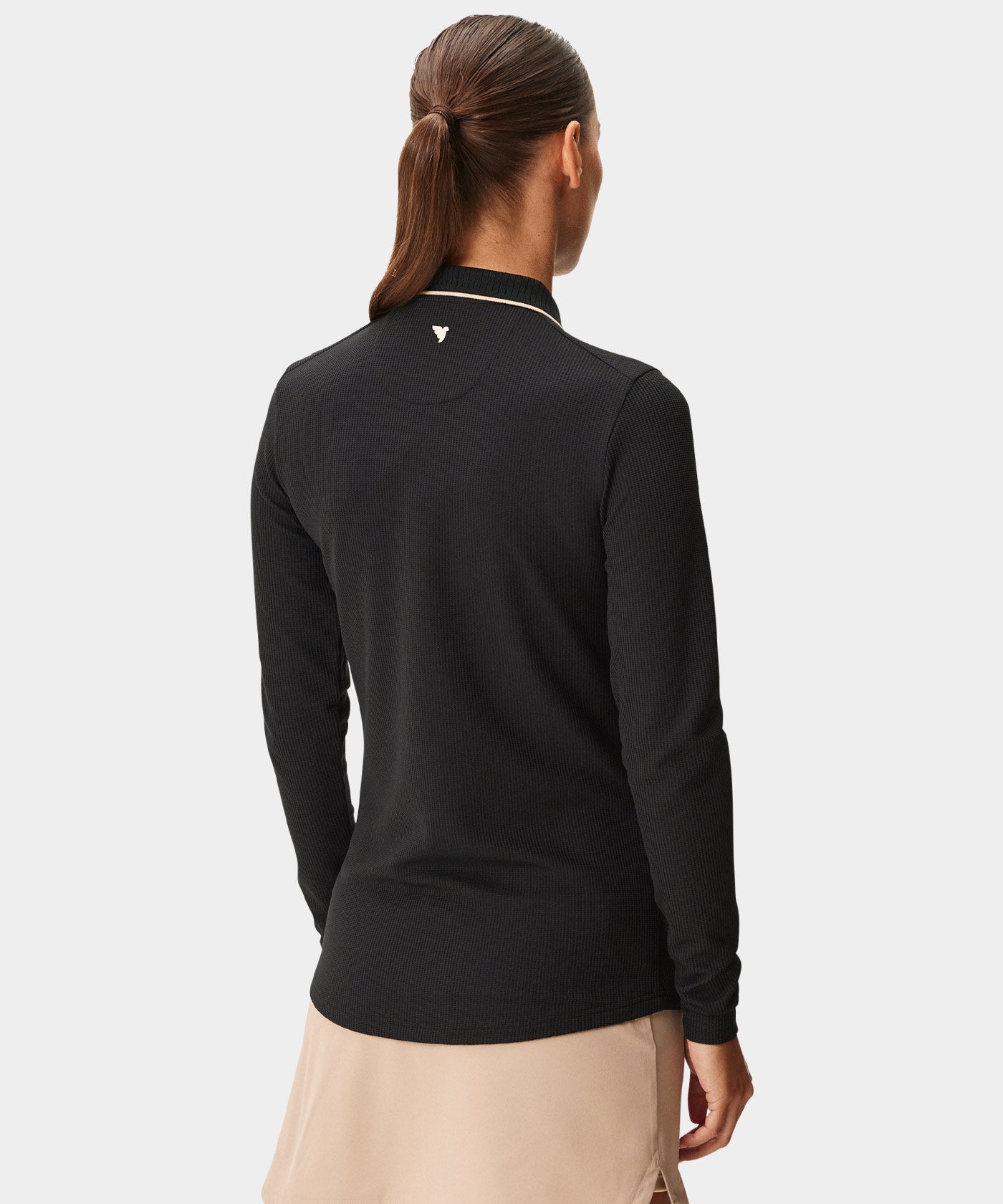 Black Players Zip Longsleeve Shirt
