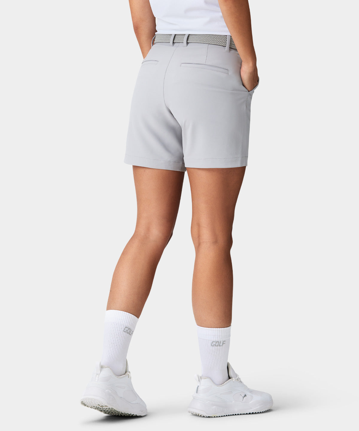 Light Grey Flex Shorts