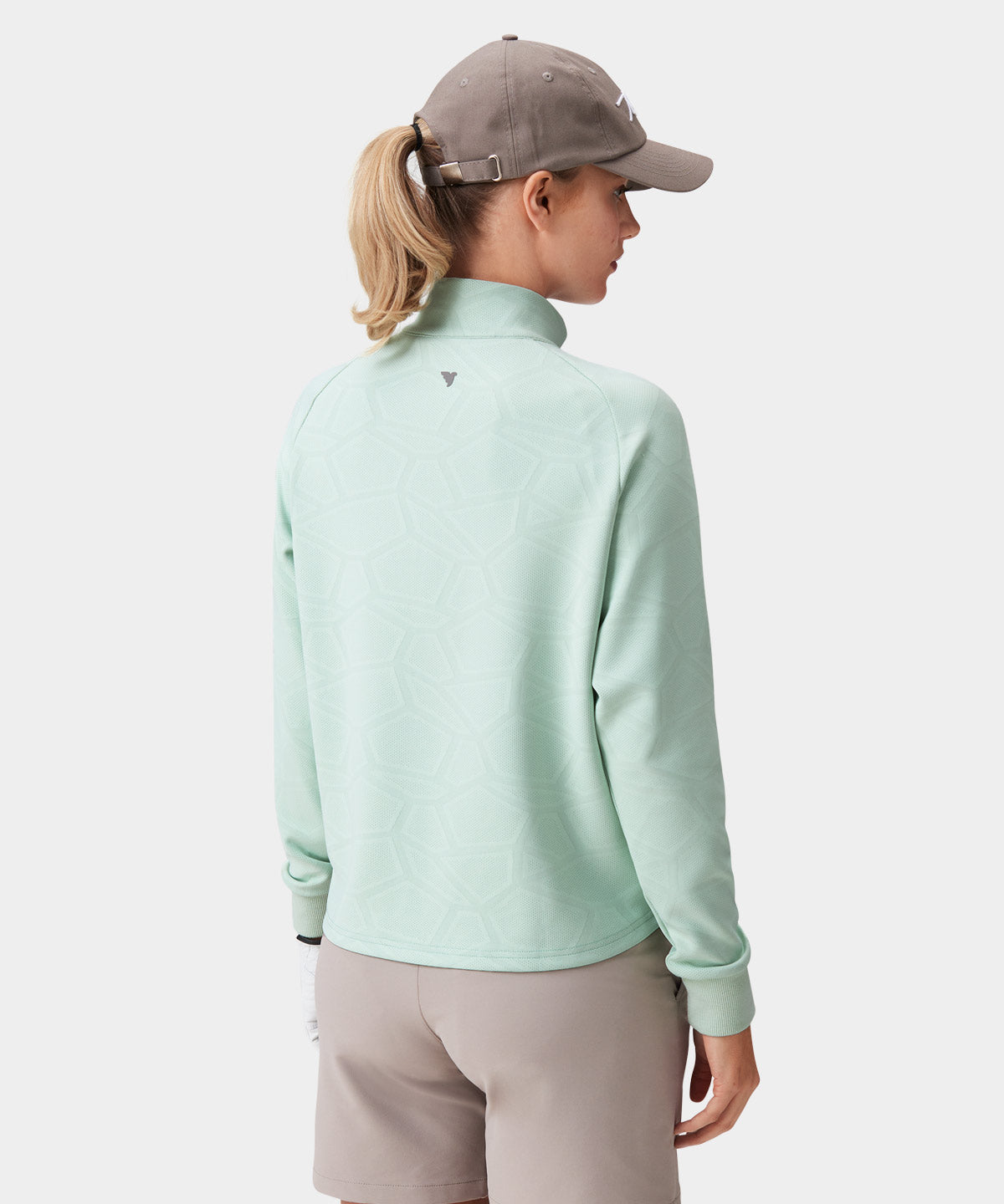 Mint Tech Zip Sweater