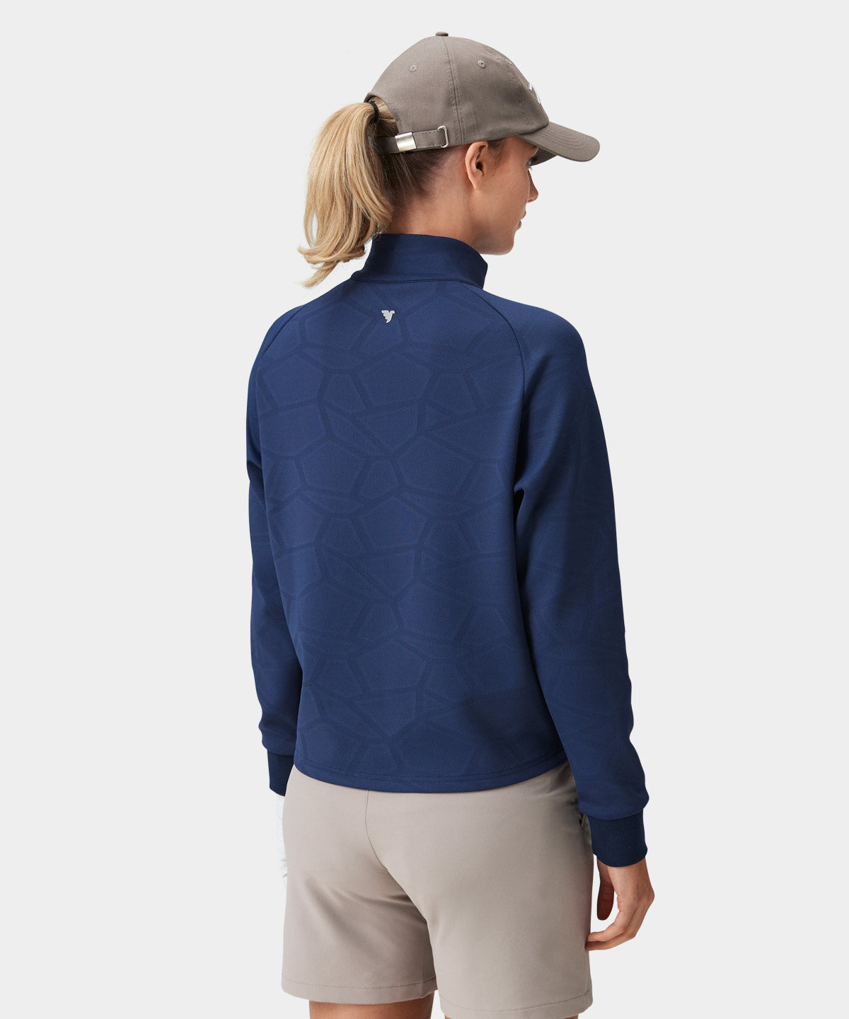 Dark Blue Tech Zip Sweater