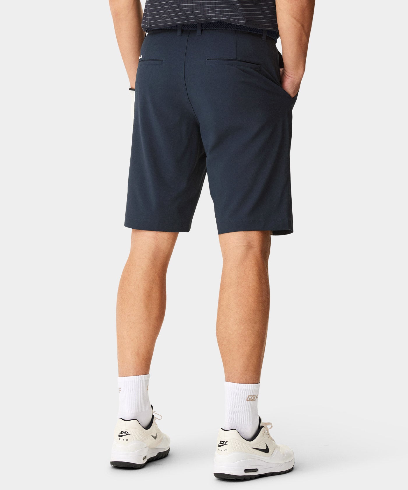 Navy Four-Way Stretch Shorts