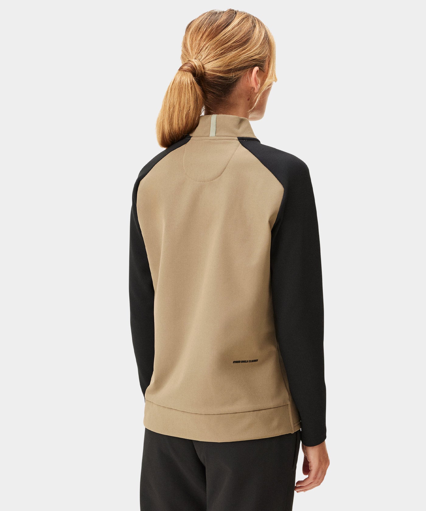 Tan Hybrid Shield TX Quarter Zip