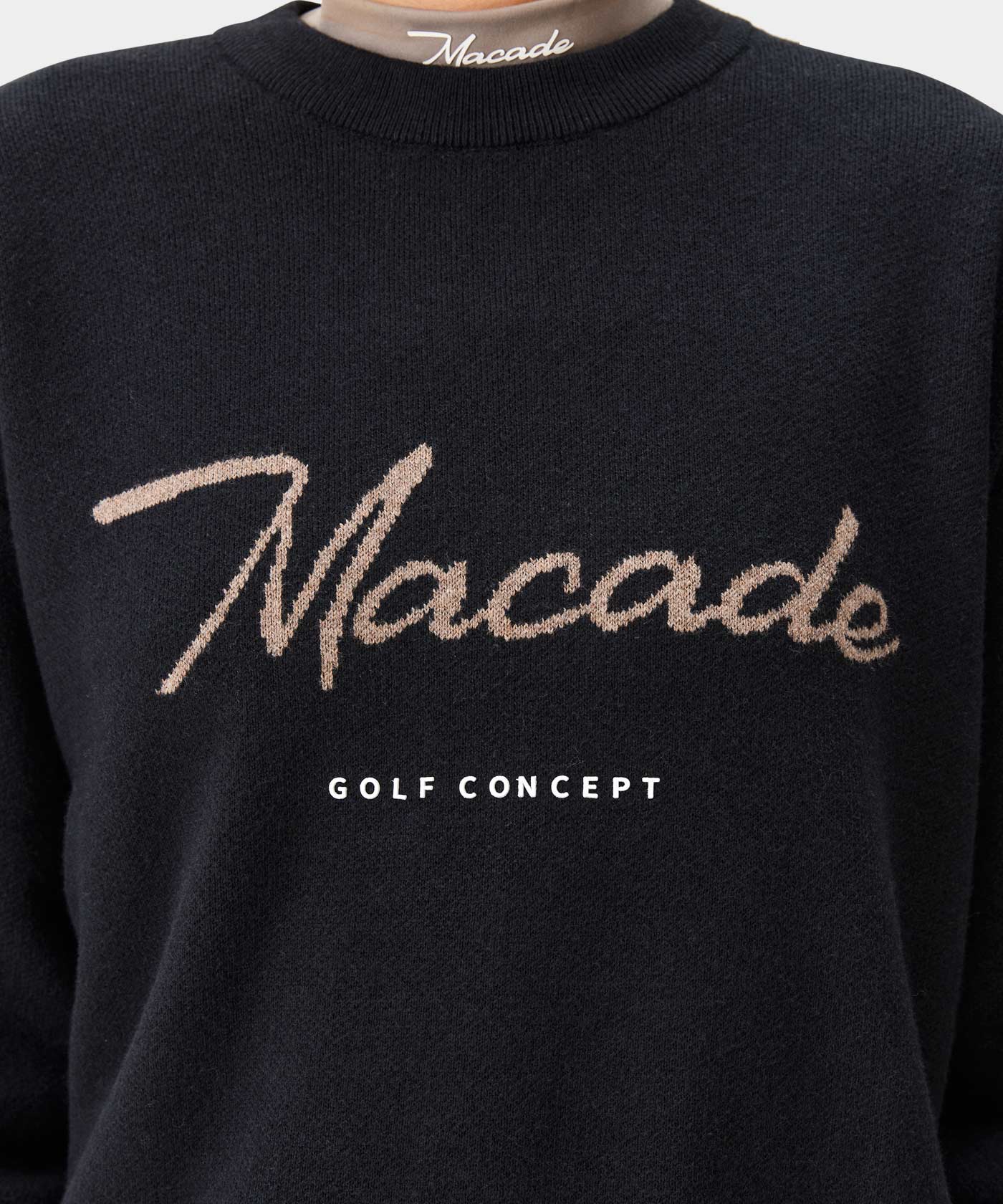 Gray Signature Knit Sweater