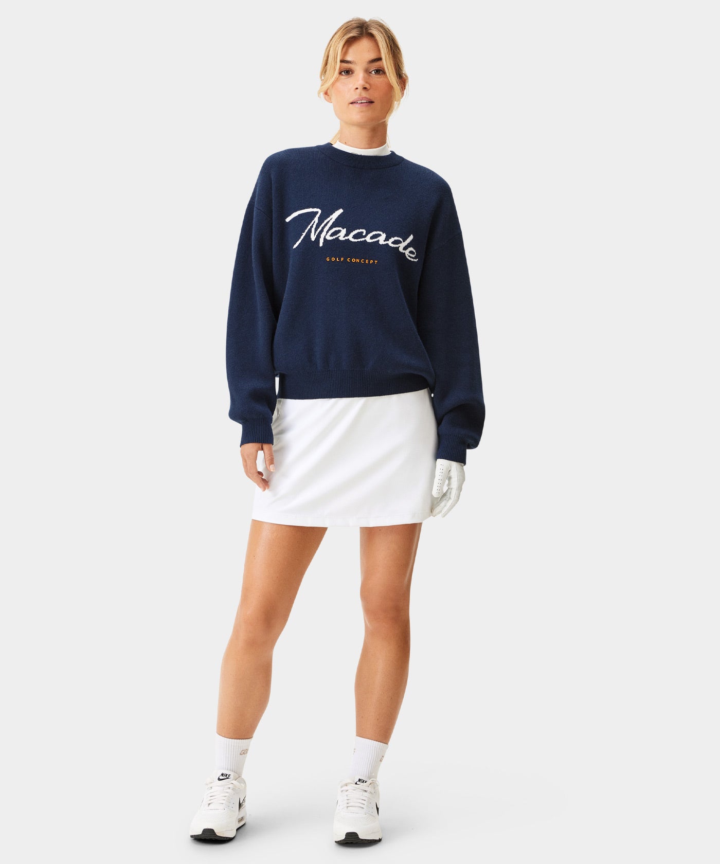 Blue Signature Knit Sweater