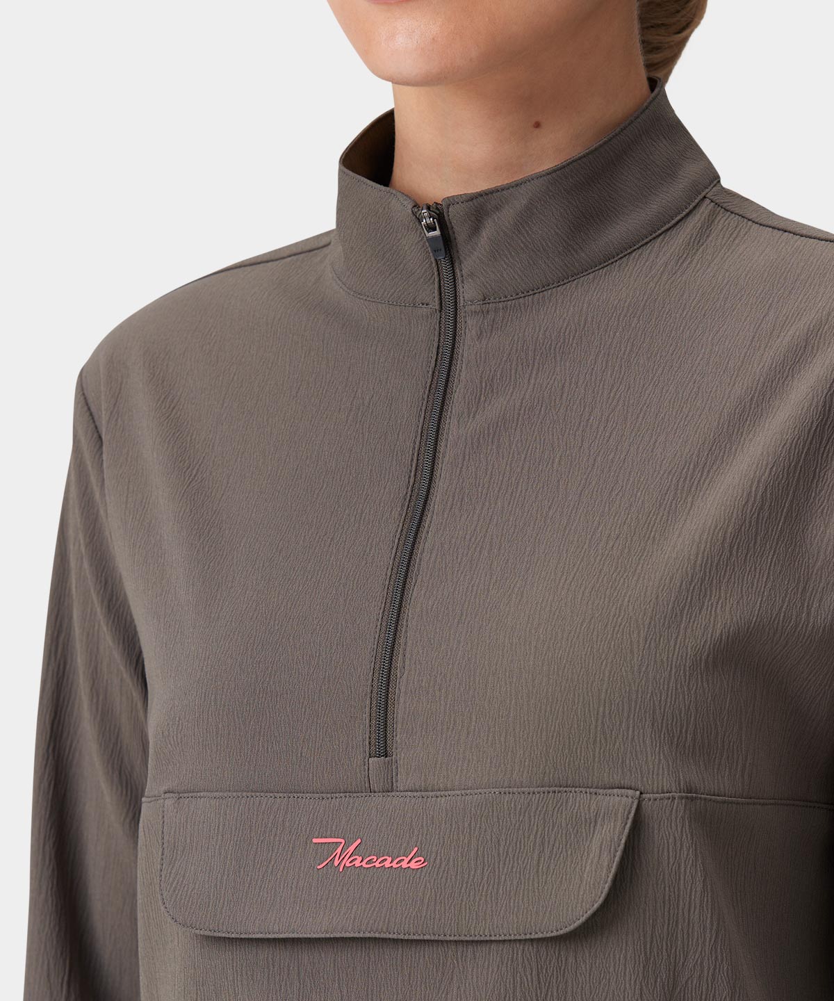 Brown Cropped Air Anorak