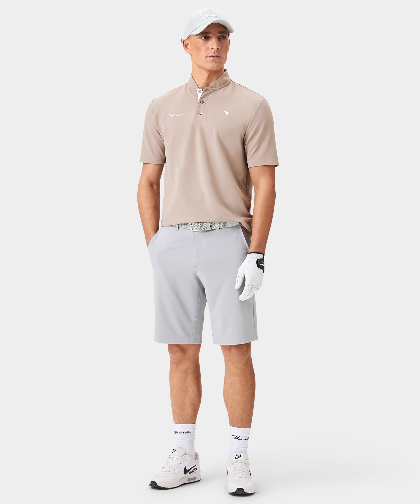 Light Grey Four-way Stretch Shorts