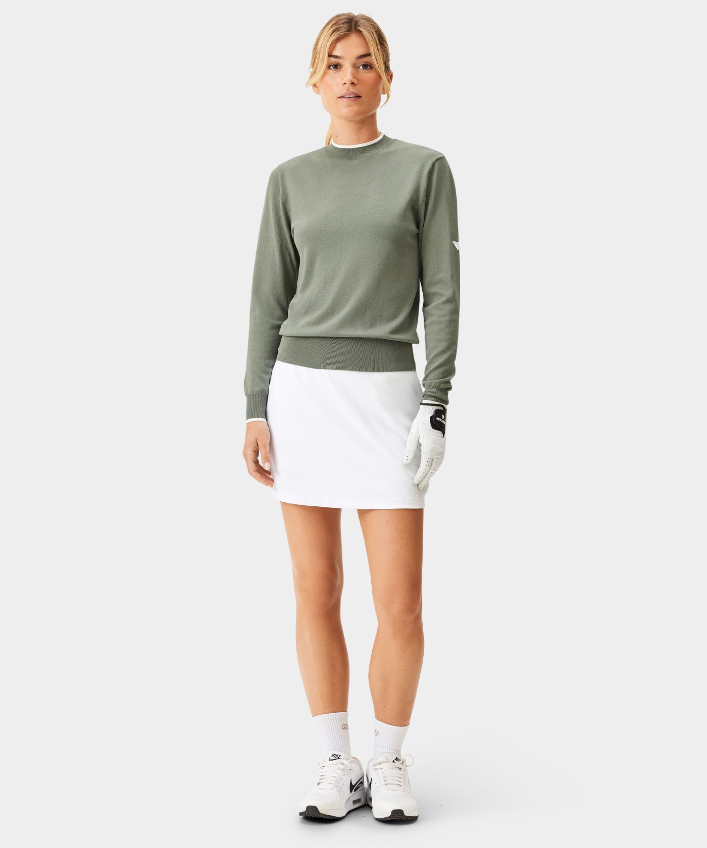 Gia White Air Skort