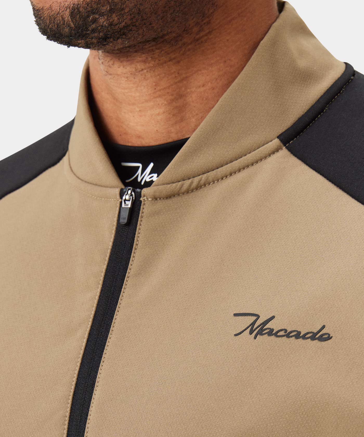 Tan Hybrid Shield TX Quarter Zip
