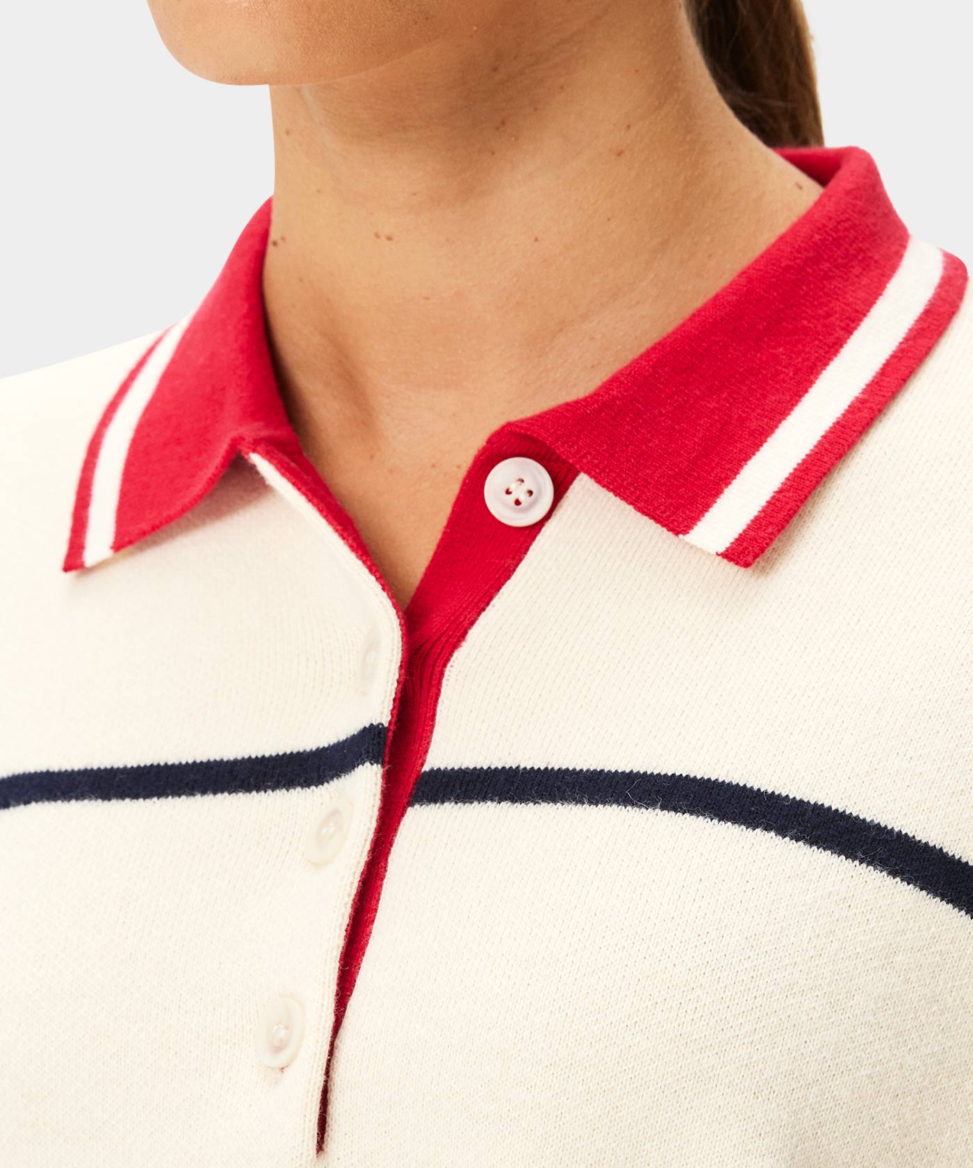 Powder Club Knit Polo Sweater