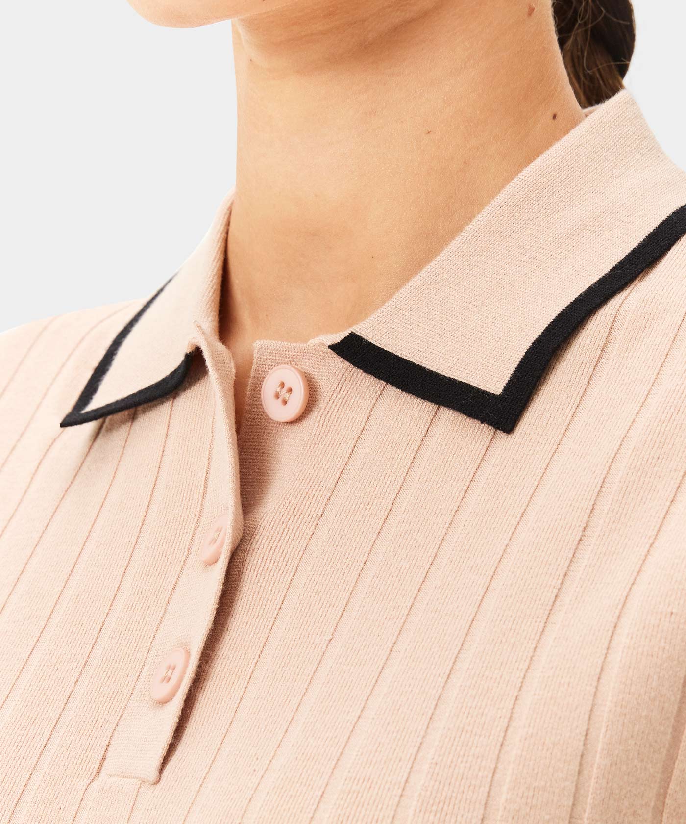 Skye Tan Course Knit Polo