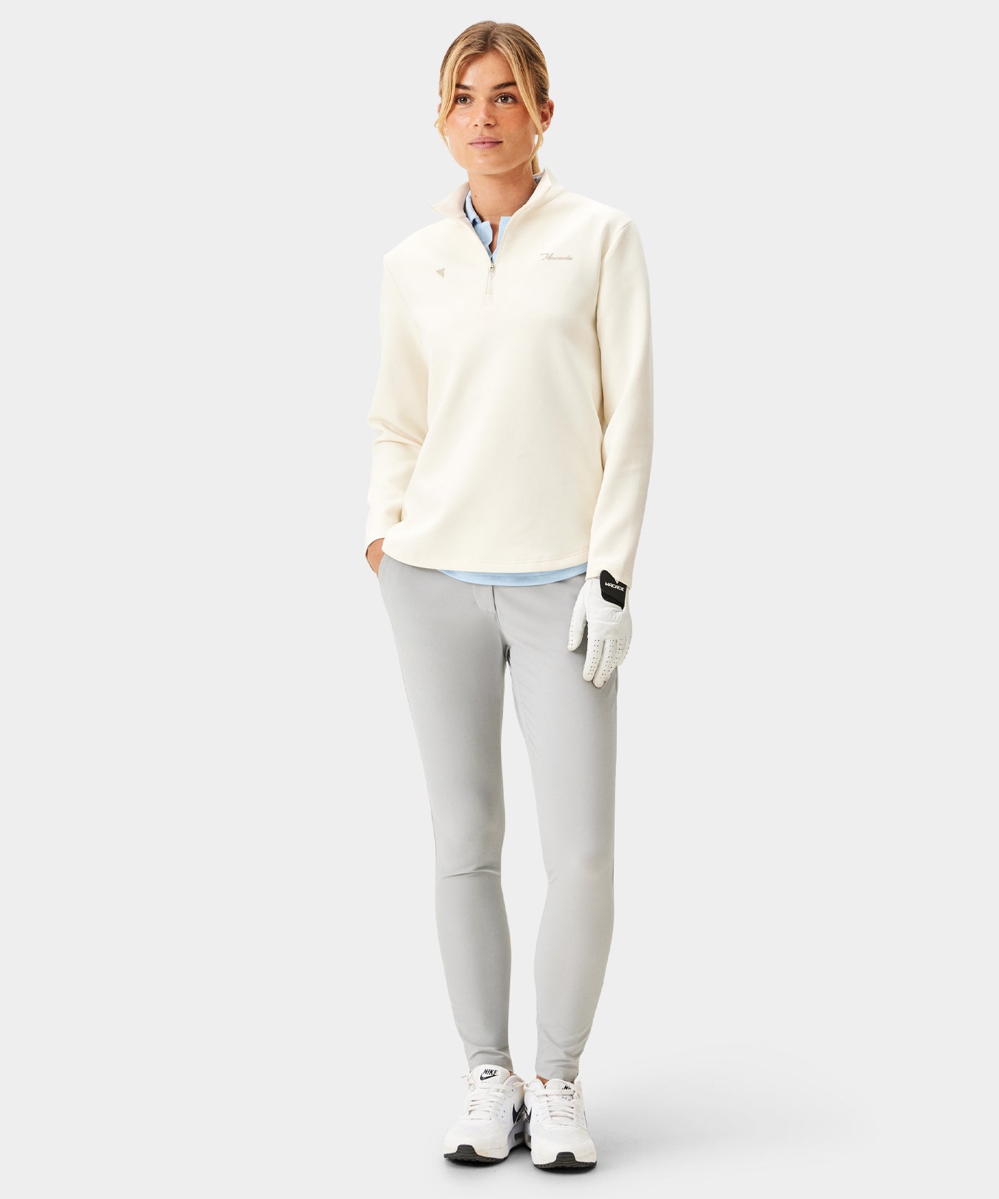 Zoe Ivory Flex Quarter Zip