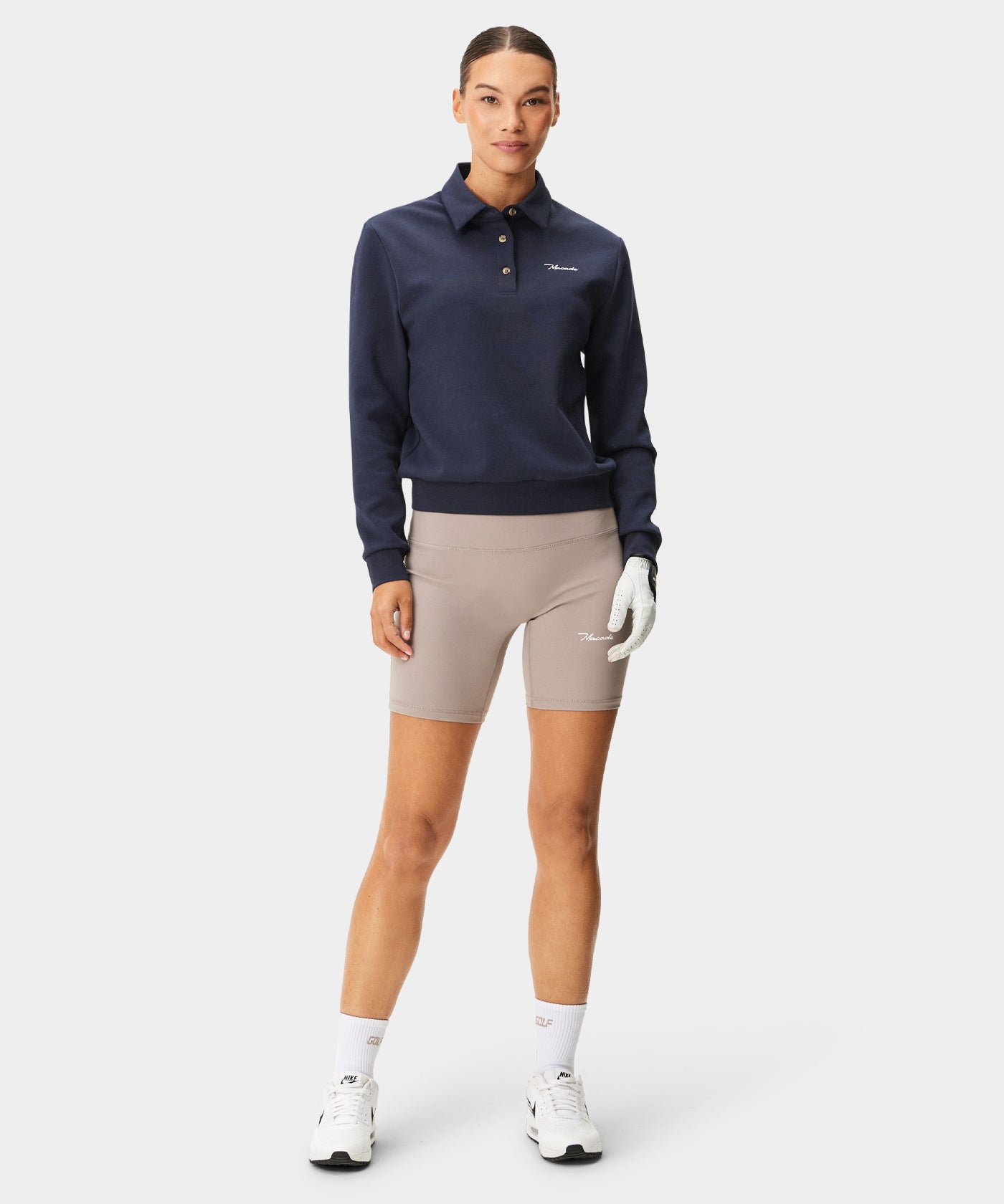 Sammie Longsleeve Polo - Navy