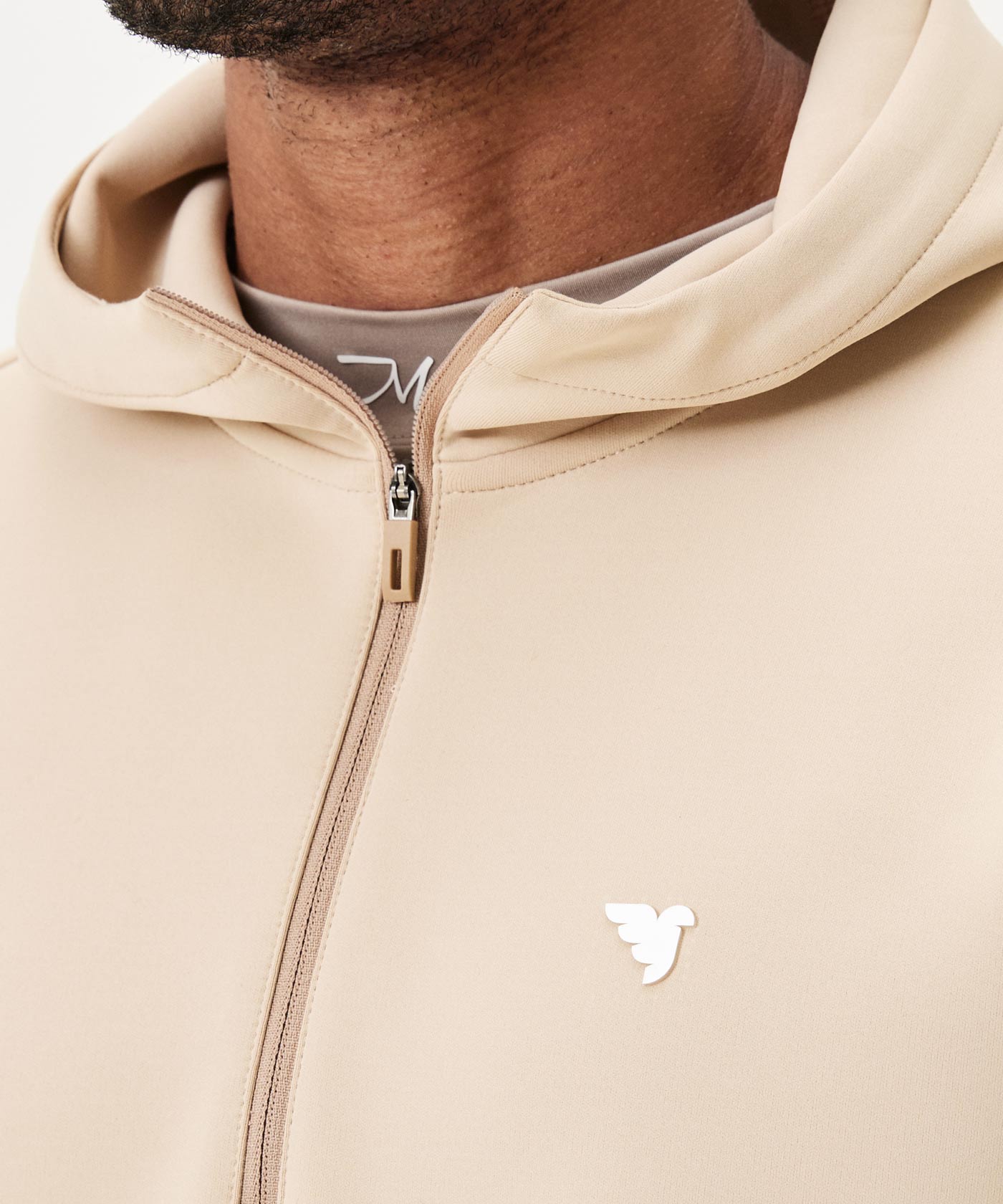 Tan Therma Zip Hoodie