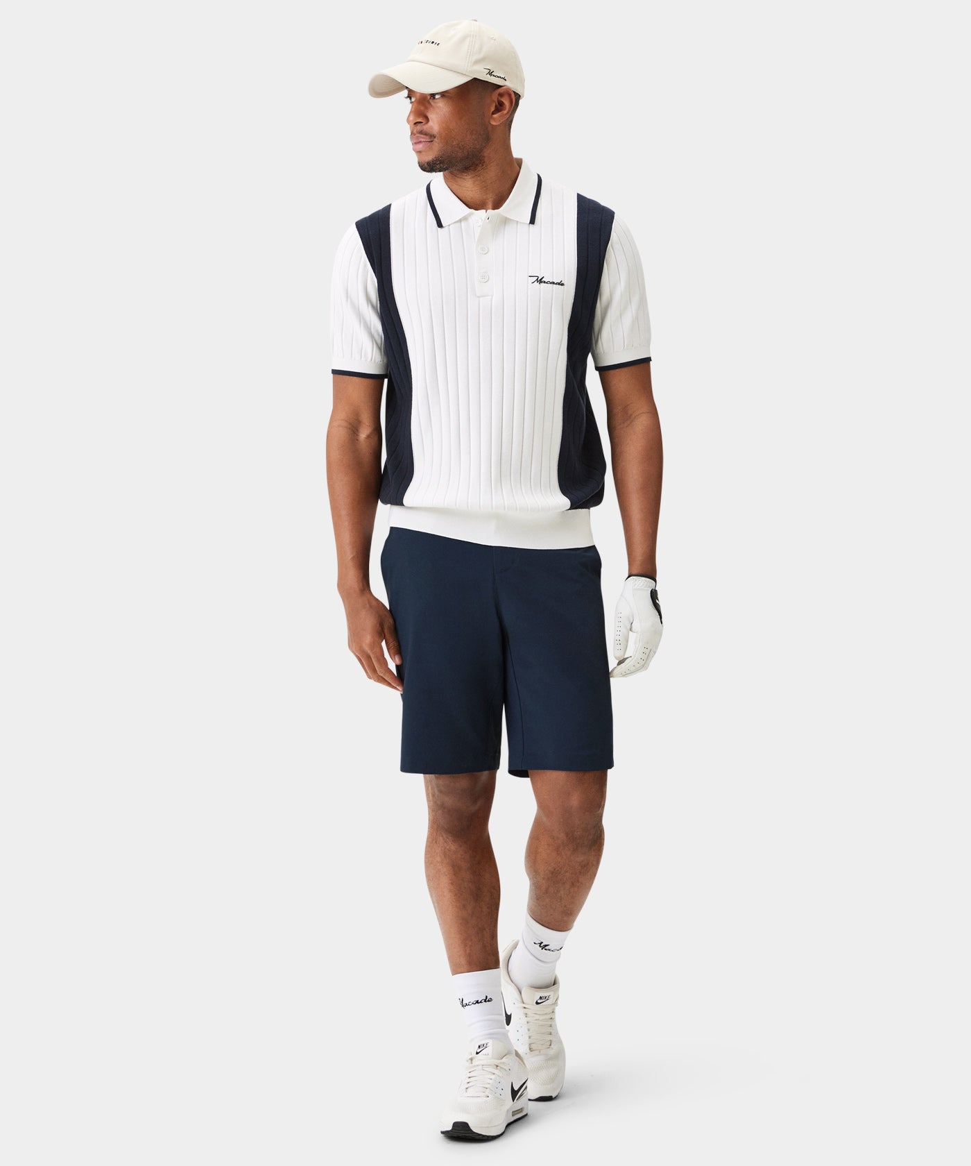 Peak White Course Knit Polo