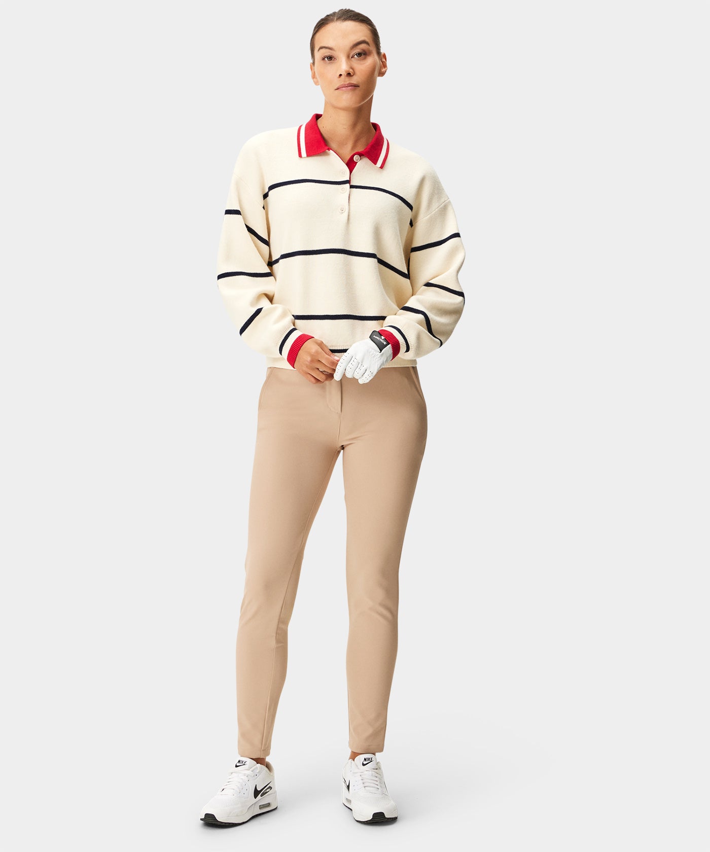 Powder Club Knit Polo Sweater
