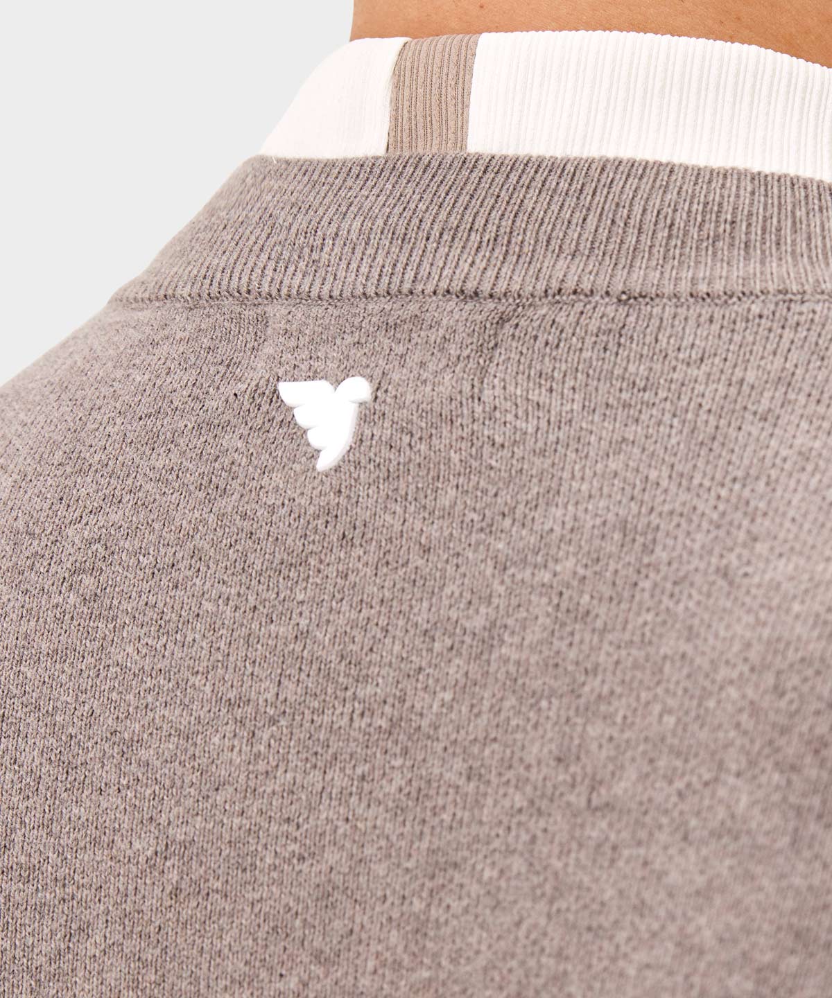 Script Knit Crewneck - Brown