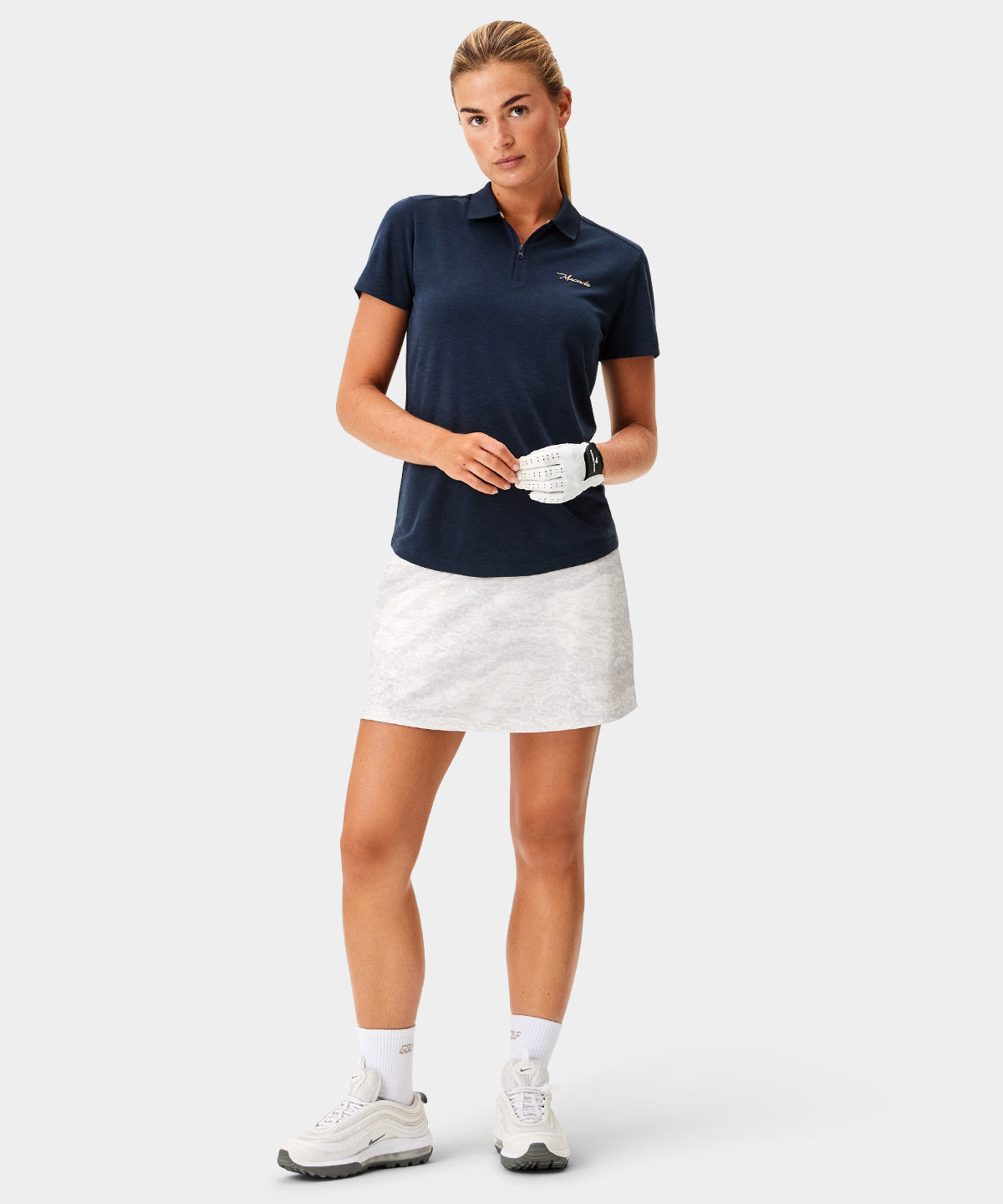 Dark Blue Players GT Zip Polo Shirt