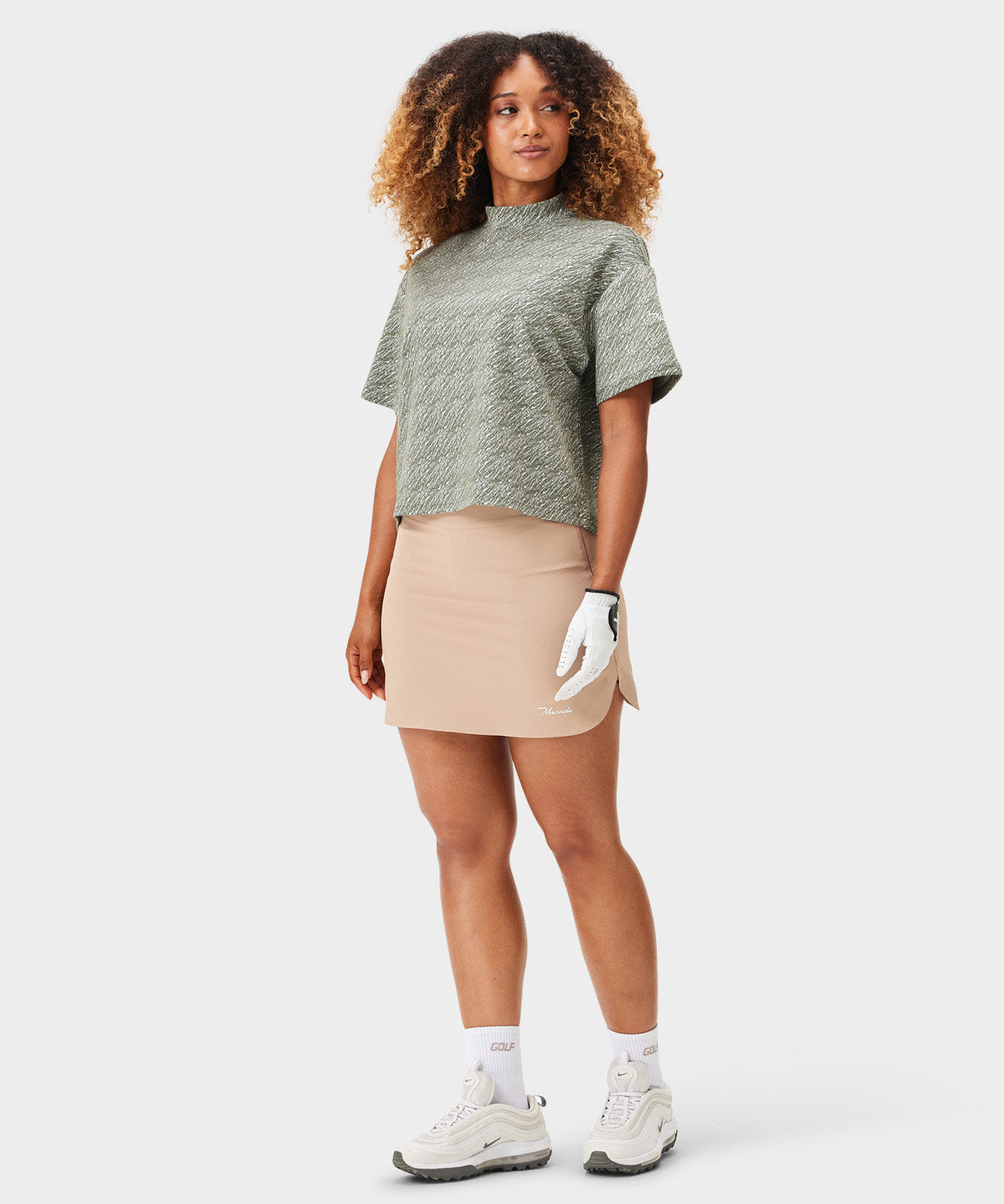 Ivy Crop Mock Tee - Green