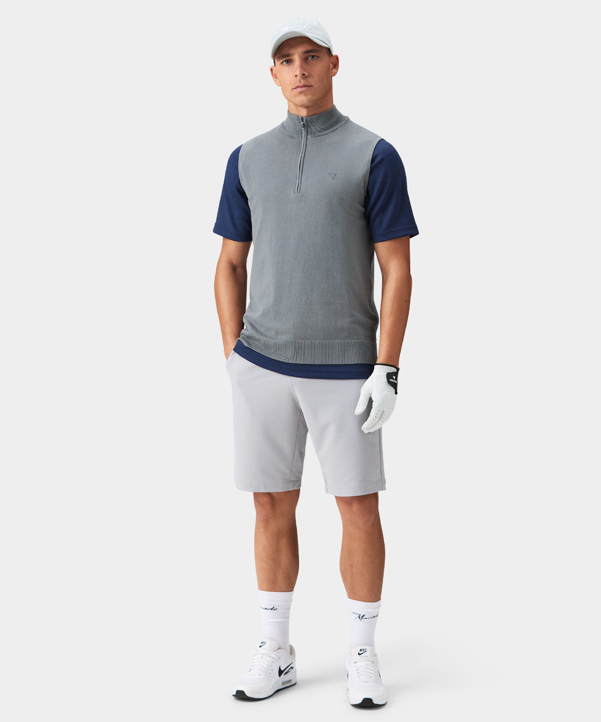 TX Knit Vest - Stone