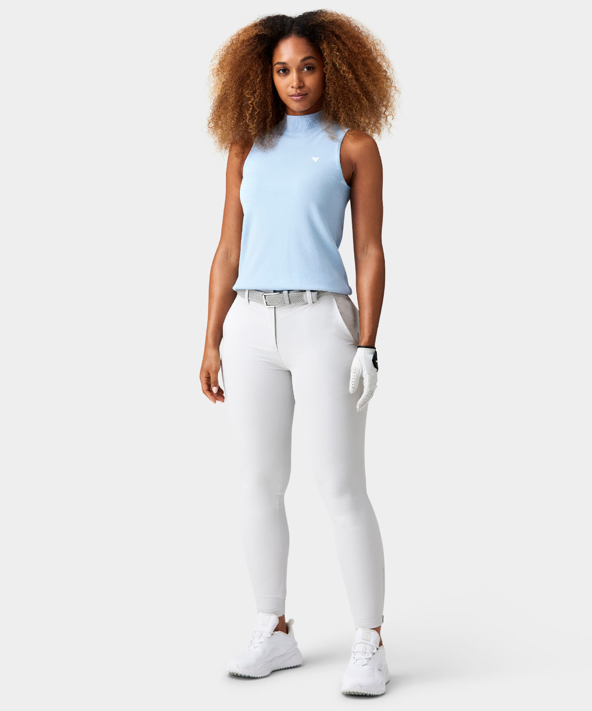 Kayla Air Sleeveless Top - Powder Blue