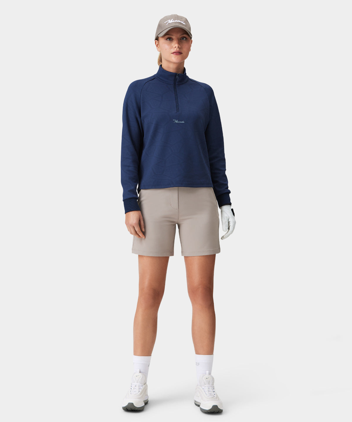 Dark Blue Tech Zip Sweater