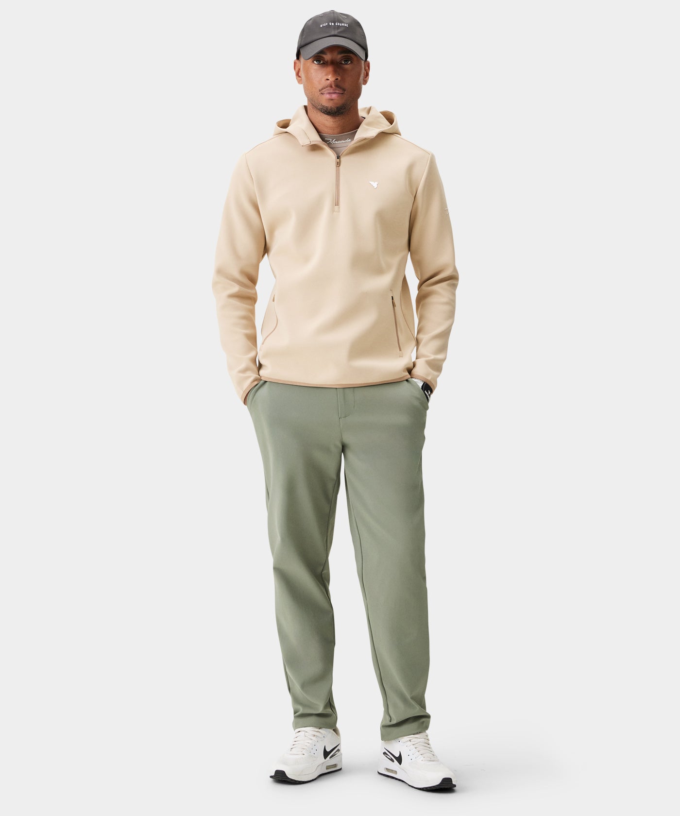 Tan Therma Zip Hoodie