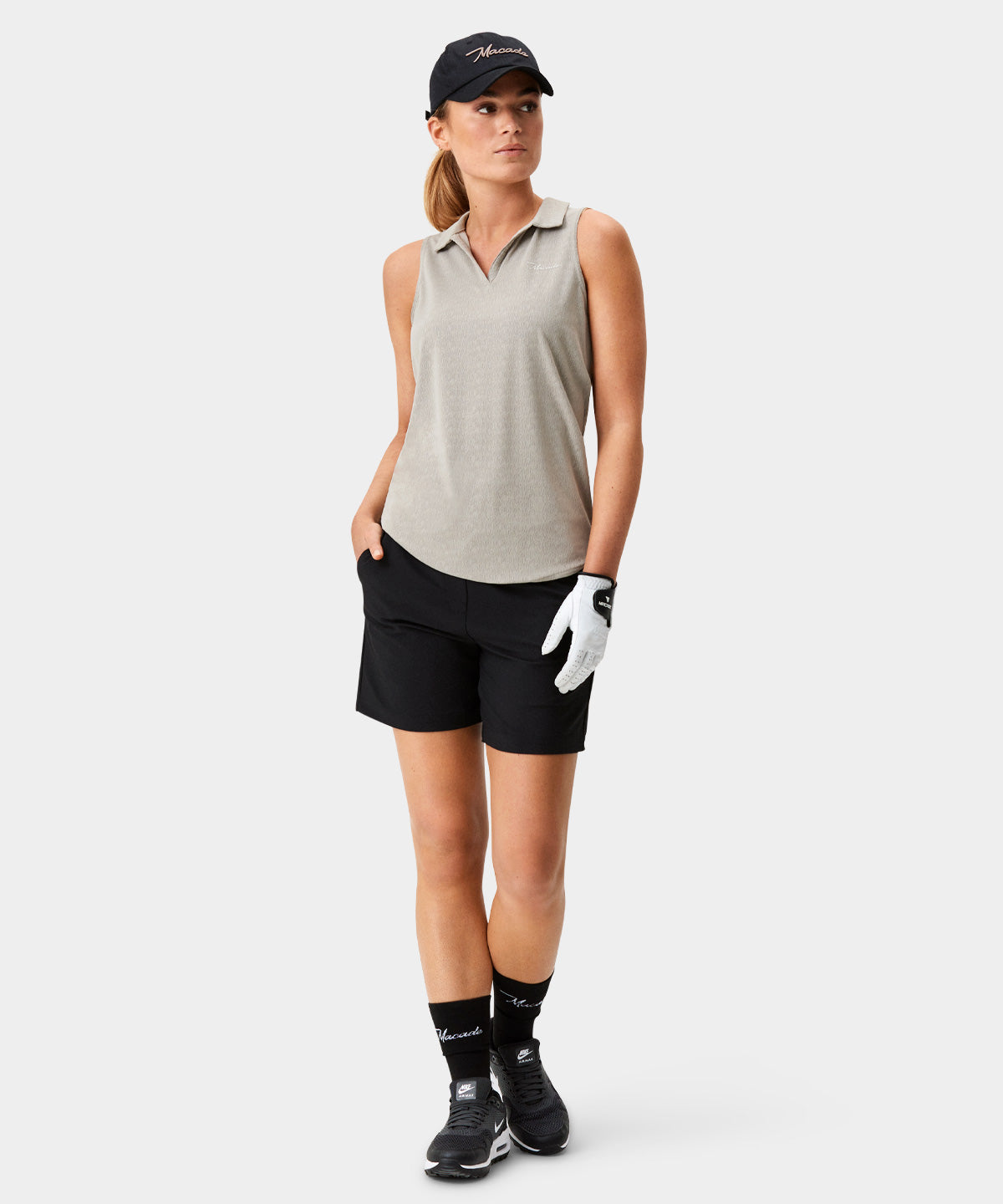 Taylor Sleeveless Shirt - Taupe