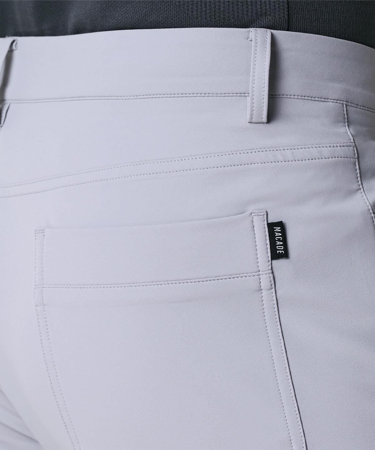 Travis Light Grey Stretch Trouser