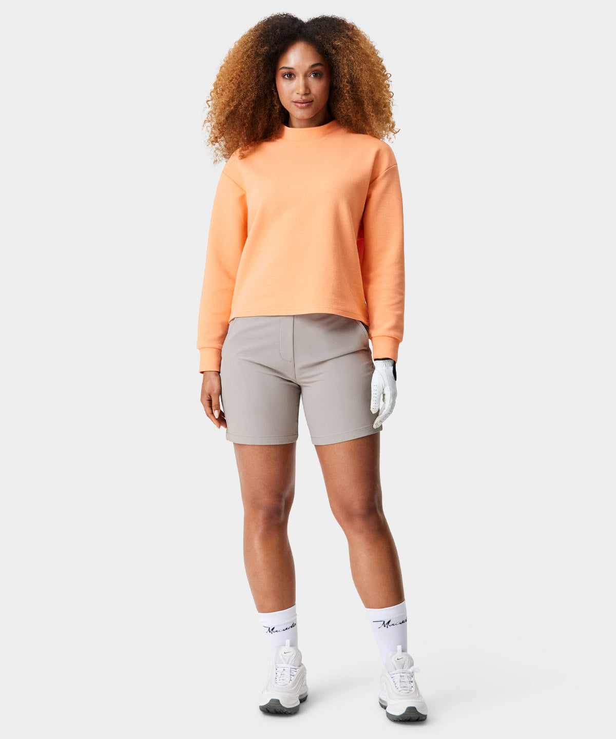 Coral Jupiter Mock Neck Sweater