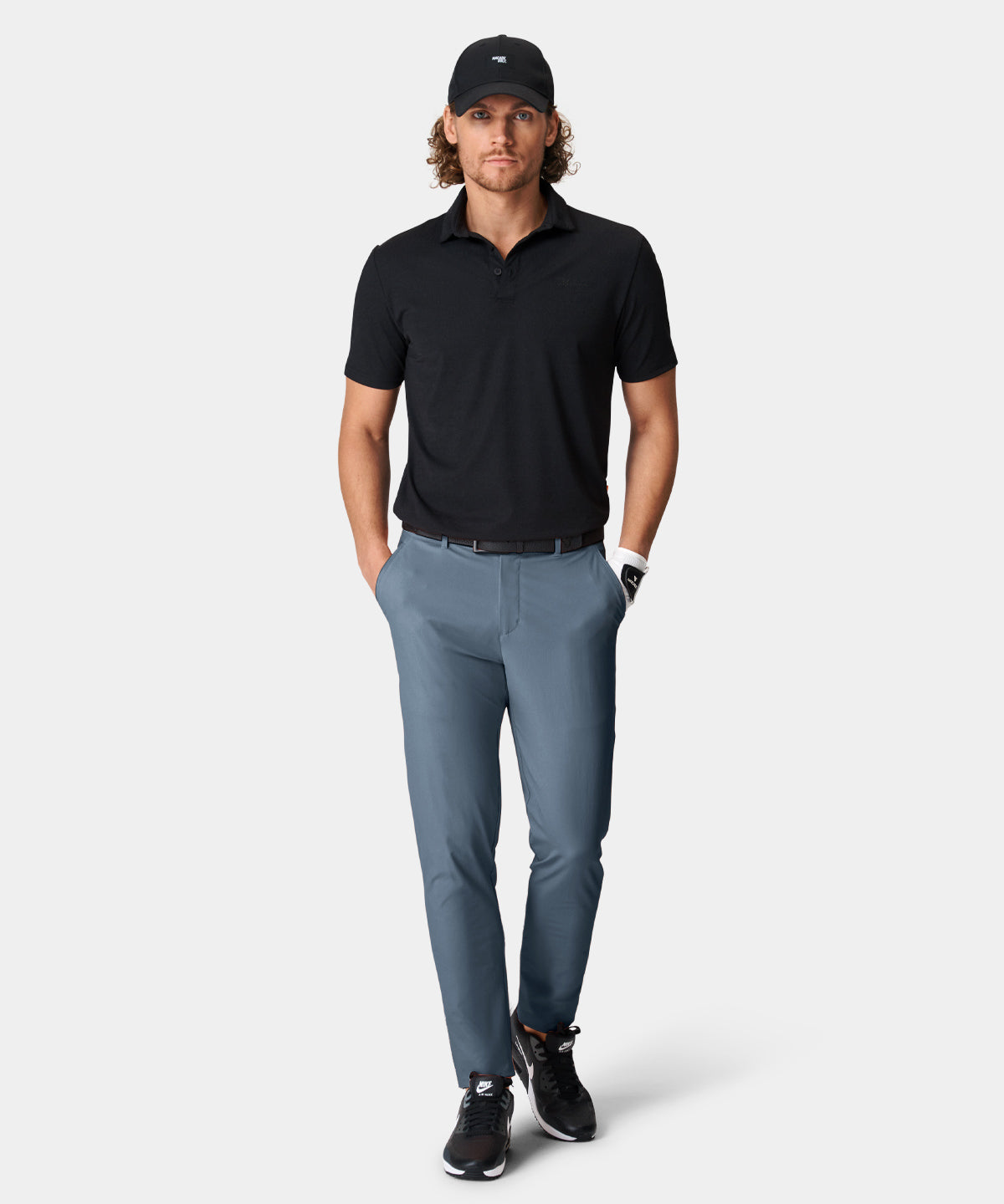 Lightweight Slim Trouser - Slate Blue
