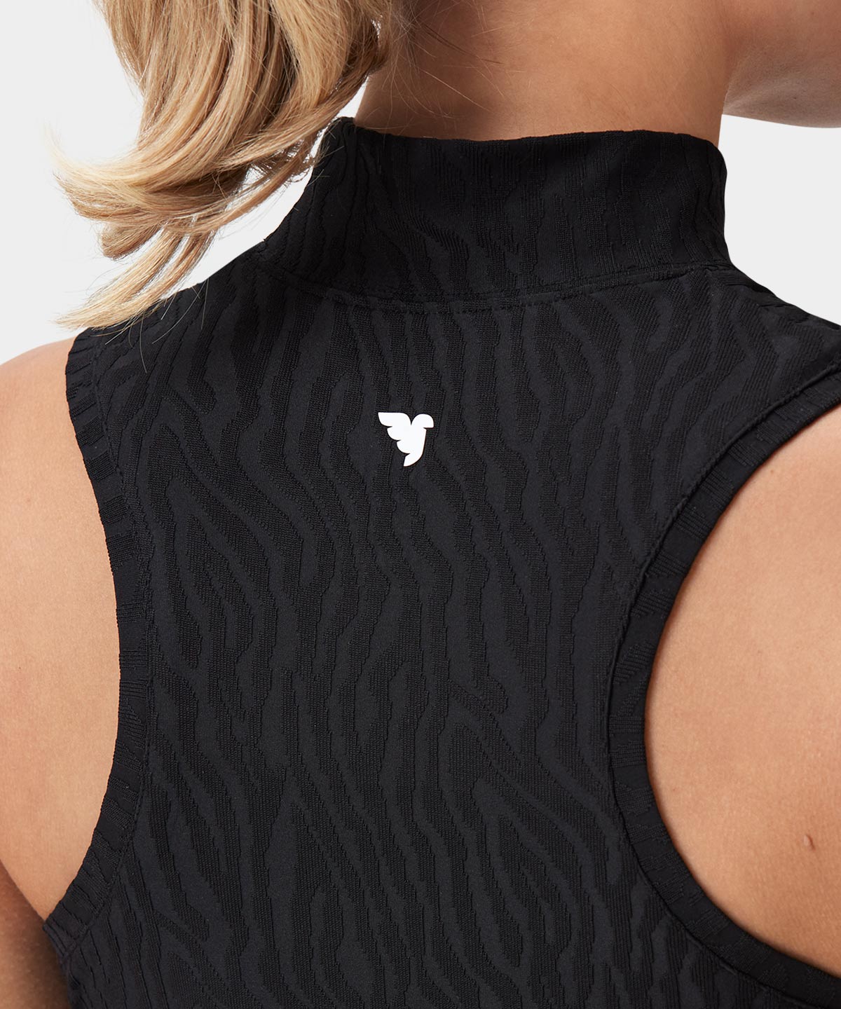 Nola Black Mock Neck Dress