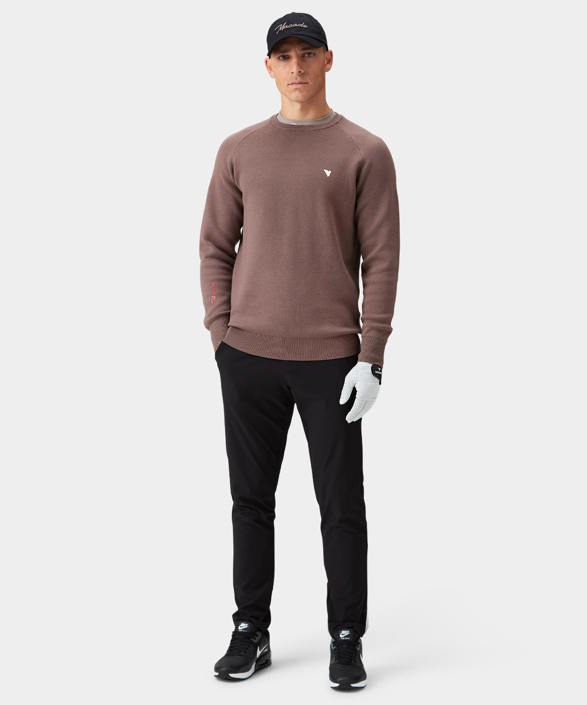 Ash Brown TX Knit Crewneck