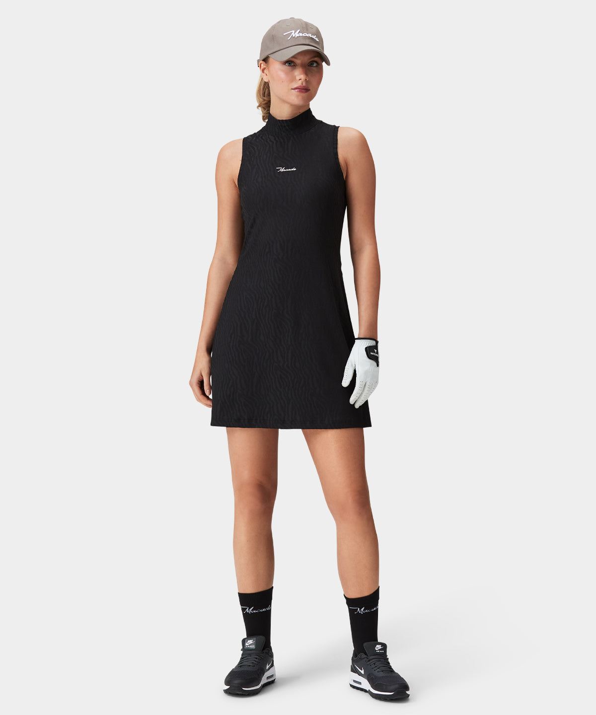 Nola Black Mock Neck Dress