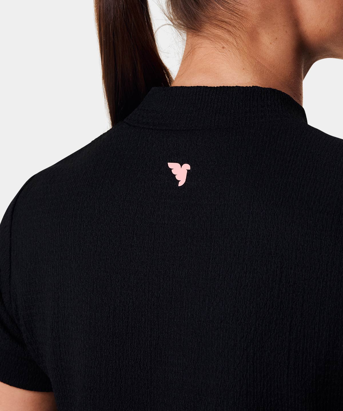 Black Mock Neck Shirt