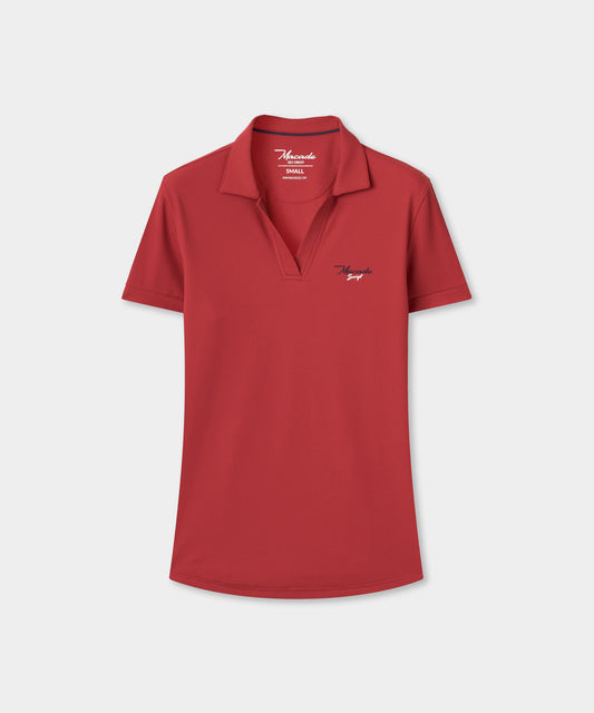 Crimson TX Script Open Shirt